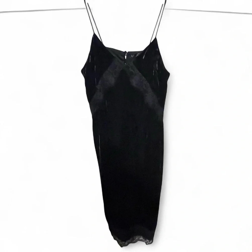 NWT Zara TRF whimsygoth fairycore slip dress velvet lace leopard print witchy L - Picture 3 of 14